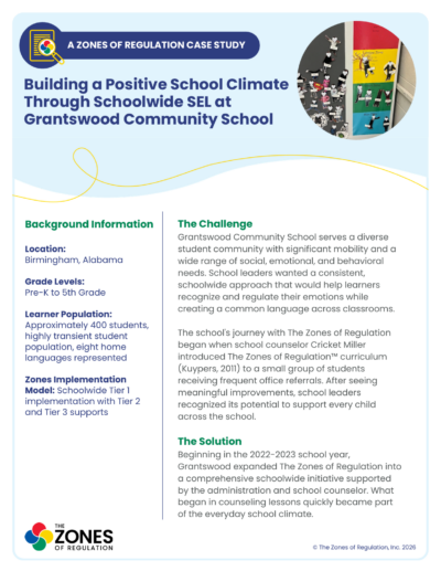 First page of the Grantswood Community School case study.